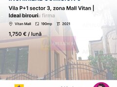 Vila P+1 sector 3, zona Mall Vitan | Locuinta sau firma